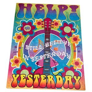 VINTAGE 1985 Radio Days Brand Canvas Wall Print Decor 23”W x 30”H